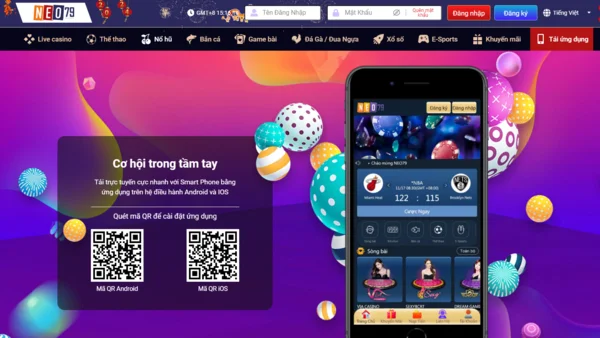 Các bước truy cập link tải app NEo791 thành công cho Android