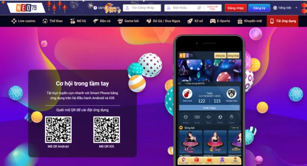 Giới thiệu ứng dụng di động chơi game NEO791